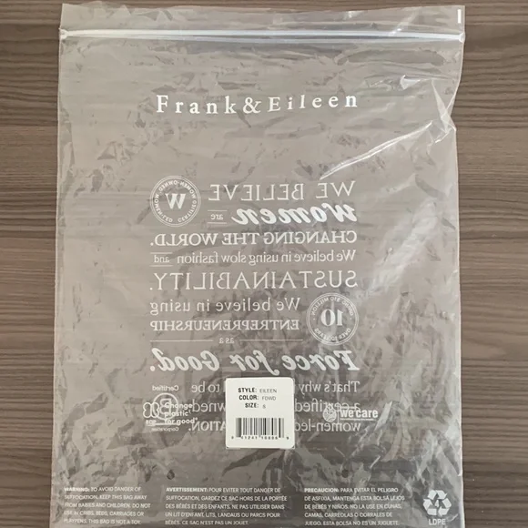 NEW Frank & Eileen Famous Denim Eileen Relaxed Shirt Vintage Stonewashed S - Picture 8 of 8